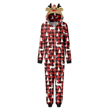Youmylove Women Merry Christmas Sets Red Printed Hooded Zipper Jumpsuit Family Outfit
Youmylove Women Merry Christmas Sets Red Printed Hooded Zipper Jumpsuit Family Outfit