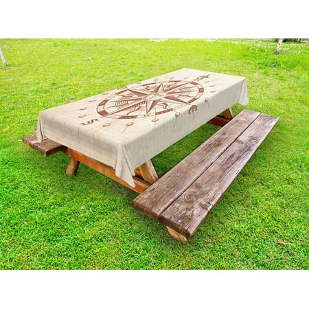 Compass Outdoor Tablecloth Old Compass Rose A Sun Face Lady on It Instrument Distances between Points Graphic Decorative Washable Fabric Picnic Table Cloth 58 X 84 Inches Tan Brown by Ambesonne
Compass Outdoor Tablecloth Old Compass Rose A Sun Face Lady on It Instrument Distances between Points Graphic Decorative Washable Fabric Picnic Table Cloth 58 X 84 Inches Tan Brown by Ambesonne