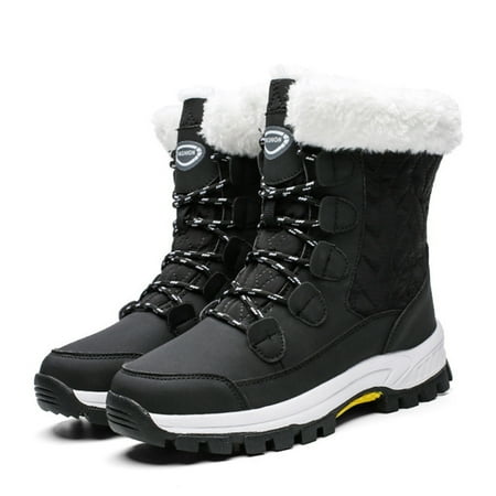 Womens Solid Casual Ankle Snow Booties Wearable and Breathable Boots Gift for Christmas Birthday New Year Black 42
Womens Solid Casual Ankle Snow Booties Wearable and Breathable Boots Gift for Christmas Birthday New Year Black 42