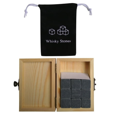 walmeck 9PCS Whiskey Stones Set Chilling Stones Wooden Box Chilling Rocks Reusable Ice Cubes for Whiskey Juice Cool Drinks Bar Accessories
walmeck 9PCS Whiskey Stones Set Chilling Stones Wooden Box Chilling Rocks Reusable Ice Cubes for Whiskey Juice Cool Drinks Bar Accessories