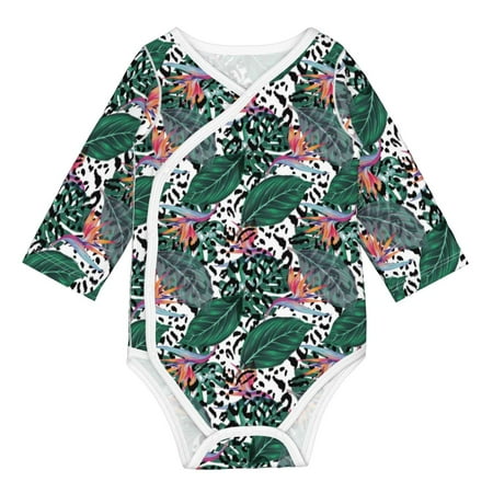 Coaee Tropical Leaves for Soft Cotton Baby Long-Sleeve Bodysuit Girls Boys Bodysuit Romper
Coaee Tropical Leaves for Soft Cotton Baby Long-Sleeve Bodysuit Girls Boys Bodysuit Romper