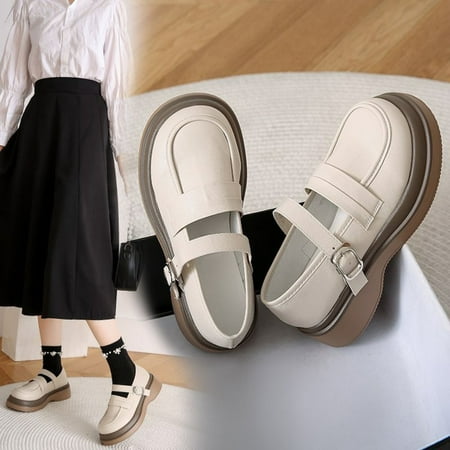 Low Heels Autumn And Winter Women Shoes Fashion Style Small Leather Shoes Autumn Thick Soled Lefu Shoes Casual Shoes
Low Heels Autumn And Winter Women Shoes Fashion Style Small Leather Shoes Autumn Thick Soled Lefu Shoes Casual Shoes