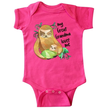 Inktastic My Great Grandma Loves Me Cute Sloth and Baby Gift Baby Boy or Baby Girl Bodysuit
Inktastic My Great Grandma Loves Me Cute Sloth and Baby Gift Baby Boy or Baby Girl Bodysuit