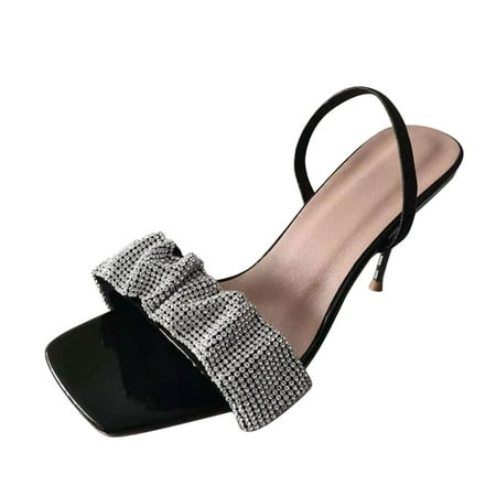 Clog Sandals for Women Size 5 Ladies Fashion Summer Rhinestone Open Toe Square Head Thin High Heel Sandals
Clog Sandals for Women Size 5 Ladies Fashion Summer Rhinestone Open Toe Square Head Thin High Heel Sandals