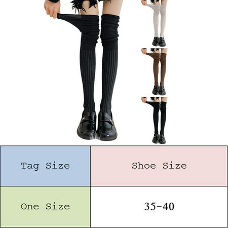 YSEINBH Women Solid Knitted Cotton Stocking Thigh Long Warmers Knee Socks Over Extra Socks
YSEINBH Women Solid Knitted Cotton Stocking Thigh Long Warmers Knee Socks Over Extra Socks