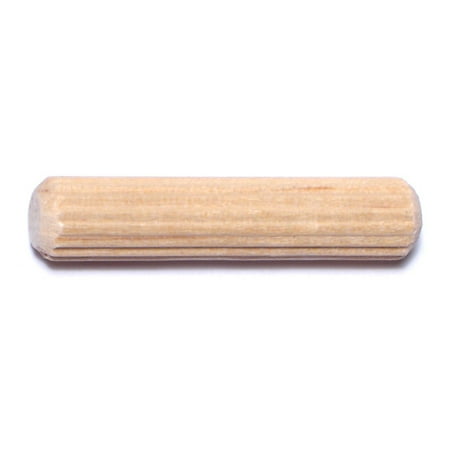 5/16 x 1-1/2 Birch Wood Fluted Dowel Pins DPBW-059