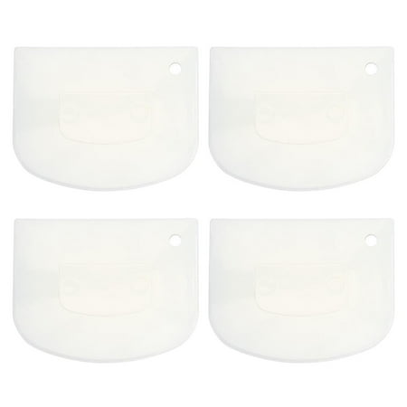 Hemoton 1 Set 4Pcs Plastic Butter Scrapers Dough Cutters Trapezoid Baking Spatulas (White)
Hemoton 1 Set 4Pcs Plastic Butter Scrapers Dough Cutters Trapezoid Baking Spatulas (White)