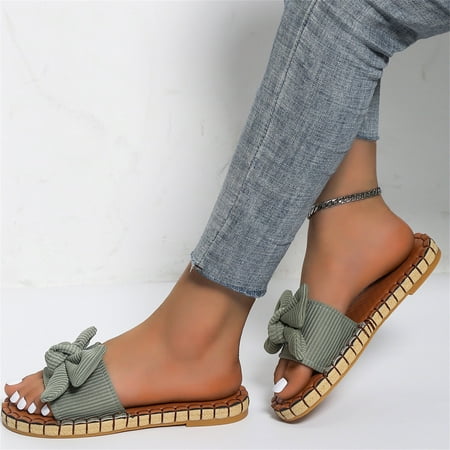 eczipvz Slippers for Women Women s Summer Rome Style Flower Comfortable Light Slippers Soft Sole Slippers for Women Open Toe