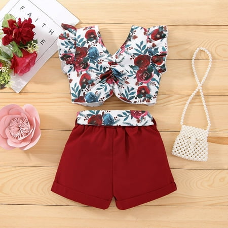 NECHOLOGY New Born Clothes Set for Girls Toddler Girls Sleeveless Floral Prints Ruffles Vest Tops And Sweat Suit for Teen Girls Childrenscostume Wine 12-18 Months
NECHOLOGY New Born Clothes Set for Girls Toddler Girls Sleeveless Floral Prints Ruffles Vest Tops And Sweat Suit for Teen Girls Childrenscostume Wine 12-18 Months