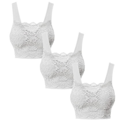 WANYNG Women s Seamless Lace Bra Top With Front Lace Cover Sports Bra Womens Bras No Underwire Push *3PCS
WANYNG Women s Seamless Lace Bra Top With Front Lace Cover Sports Bra Womens Bras No Underwire Push *3PCS