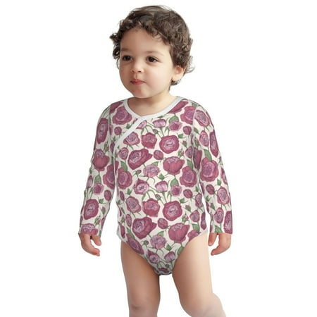 Fotbe Rose Flowers Pattern Unisex-baby Long-sleeve Bodysuit Long Sleeve Bodysuits One-piece 100% Organic Cotton for Infant Baby Boys Unisex-2 Years
Fotbe Rose Flowers Pattern Unisex-baby Long-sleeve Bodysuit Long Sleeve Bodysuits One-piece 100% Organic Cotton for Infant Baby Boys Unisex-2 Years