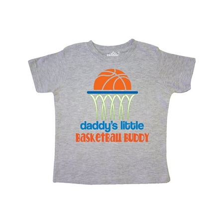 Inktastic Daddys Little Basketball Buddy Gift Toddler Boy Girl T-Shirt