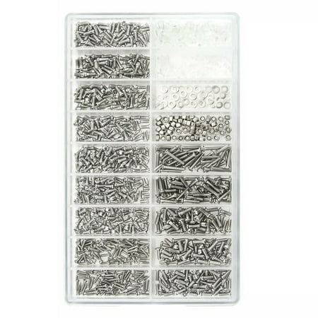 Irfora Glasses Repairing Screws Sunglasses Repairing Small Screws Kit Stainless Steel Tool Set About 1000PCS
Irfora Glasses Repairing Screws Sunglasses Repairing Small Screws Kit Stainless Steel Tool Set About 1000PCS