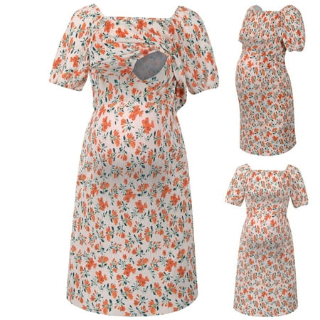 Tejiojio Maternity/Labor/Nursing Clothing Clearance Pregnant Women Clothes Pleated Short Sleeve Maternity Casual Breastfeeding Dress
Tejiojio Maternity/Labor/Nursing Clothing Clearance Pregnant Women Clothes Pleated Short Sleeve Maternity Casual Breastfeeding Dress