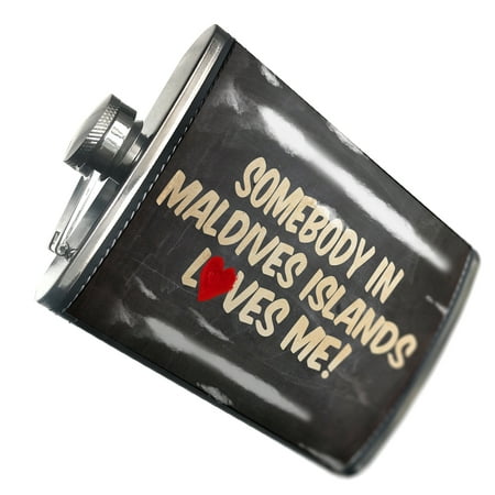 NEONBLOND Flask Somebody in Maldives Islands Loves me Indian Ocean