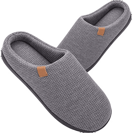 WOTTE Women s Slippers Memory Foam Sole Waffle Knitted Soft Plush Fleece Lined House Shoes Indoor Outdoor Grey Size 10-11
WOTTE Women s Slippers Memory Foam Sole Waffle Knitted Soft Plush Fleece Lined House Shoes Indoor Outdoor Grey Size 10-11