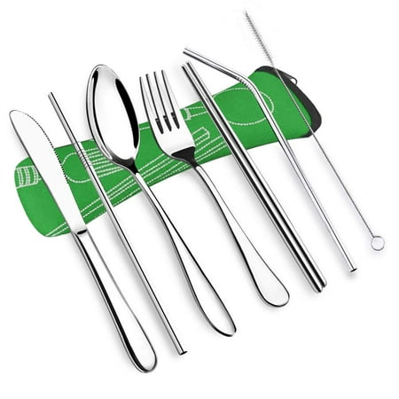 TFFR Kitchen Camping Cutlery Set Knife Fork Spoon Straw Stainless Steel Wear Resistant Lightweight Tableware Suit Reusable
TFFR Kitchen Camping Cutlery Set Knife Fork Spoon Straw Stainless Steel Wear Resistant Lightweight Tableware Suit Reusable