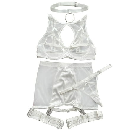 Women Mesh Binding Underwear 6PCS Set Hollowed Out Ribbon Clipping Underwear Nightwear Chemise Nightie
Women Mesh Binding Underwear 6PCS Set Hollowed Out Ribbon Clipping Underwear Nightwear Chemise Nightie