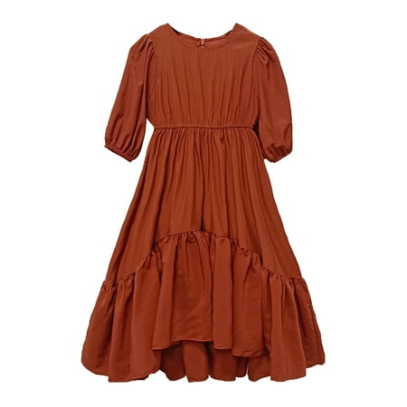 Little Girls Dress Toddler Spring Summer Solid Color Ruffle Short Sleeve Princess Dress Kids Baby Sweet Sundress Outwear Leisure Dailywear
Little Girls Dress Toddler Spring Summer Solid Color Ruffle Short Sleeve Princess Dress Kids Baby Sweet Sundress Outwear Leisure Dailywear