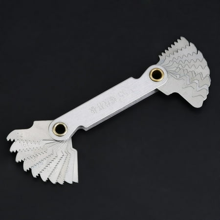 Thread Gauge Pitch Gauge Screw Gauge Thread Measuring Gauge Imperial 55° Stainless Steel Screw Measuring Thread Pitch Gauge
Thread Gauge Pitch Gauge Screw Gauge Thread Measuring Gauge Imperial 55° Stainless Steel Screw Measuring Thread Pitch Gauge