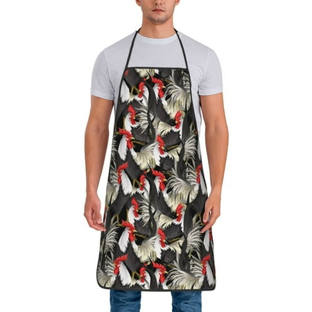 Matuu Roosters 2 for Cooking Apron for Men and Women Adjustable Strap and Waist Ties for Baking Cooking Gardening
Matuu Roosters 2 for Cooking Apron for Men and Women Adjustable Strap and Waist Ties for Baking Cooking Gardening