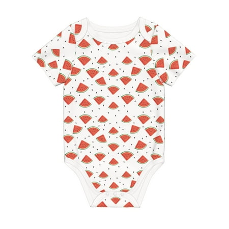Matuu Hand Drawn Watermelon for Baby Short-Sleeve Bodysuit Soft Cotton Comfortable and Breathable Perfect for Newborns and Infants
Matuu Hand Drawn Watermelon for Baby Short-Sleeve Bodysuit Soft Cotton Comfortable and Breathable Perfect for Newborns and Infants