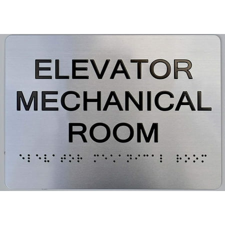 Elevator Mechanical Room Sign -(Aluminum Brush Silver Size 5X7) The Sensation line
Elevator Mechanical Room Sign -(Aluminum Brush Silver Size 5X7) The Sensation line