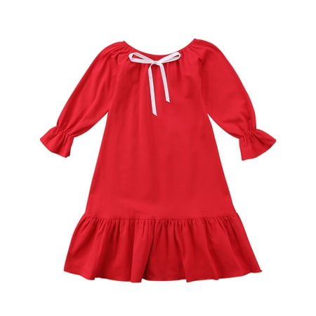 Lajitongtong Baby Girls Solid Long Sleeve Princess Party Cotton Bow Dresses Nightgown Sleepwear
Lajitongtong Baby Girls Solid Long Sleeve Princess Party Cotton Bow Dresses Nightgown Sleepwear