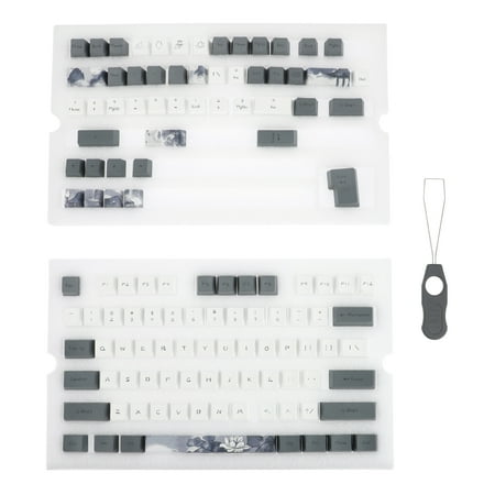 1 Set Replacement Keycap 124 Keys Lotus Pattern Personalized Decorative Key