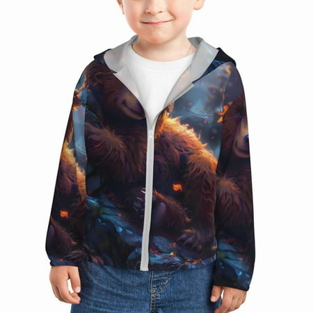 Ocsxa Lazy Stone Bear Print Kids Active Zipper Sun Protection Jacket Boys Girls Hooded Cooling Shirt-5 Years
Ocsxa Lazy Stone Bear Print Kids Active Zipper Sun Protection Jacket Boys Girls Hooded Cooling Shirt-5 Years