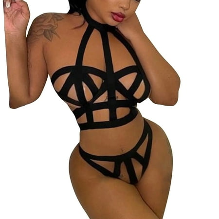 Lingerie For Women Halter Neck Hollow Out Lingerie Set Bra And Panty Sets 2 Piece Teddy Bodysuit
Lingerie For Women Halter Neck Hollow Out Lingerie Set Bra And Panty Sets 2 Piece Teddy Bodysuit