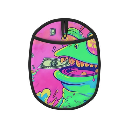 Pofeuu Psychedelic Cartoon Frog Print Silicone Pot Mat Mitten With Hanging Loop Heat Resistant Oven Mitts Non-Slip Bbq Baking Smoking Potholders
Pofeuu Psychedelic Cartoon Frog Print Silicone Pot Mat Mitten With Hanging Loop Heat Resistant Oven Mitts Non-Slip Bbq Baking Smoking Potholders
