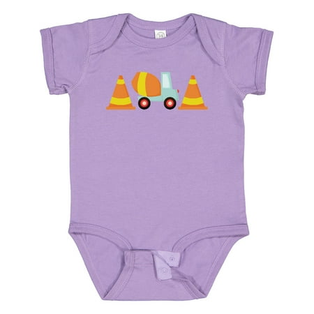 Inktastic Cement Mixer Construction Gift Baby Boy Bodysuit