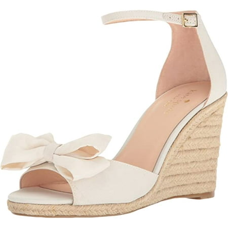 Kate Spade New York Women s Broome Espadrille Wedge Sandal Ivory 9.5