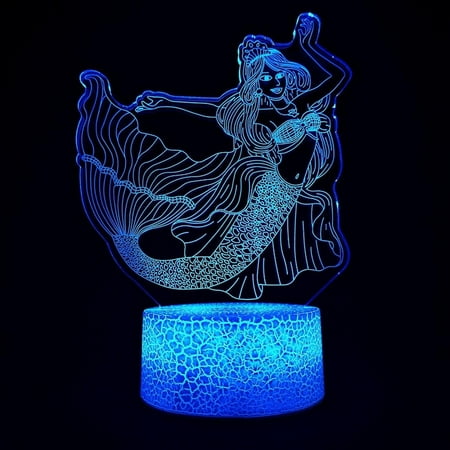 Shxx Mermaid 3d Illusion Lamp For Girl Mermaid Lamp Christmas Birthday Gift The Little Mermaid Led Night Light 16 Colors Changing For Kids Boy Child B
Shxx Mermaid 3d Illusion Lamp For Girl Mermaid Lamp Christmas Birthday Gift The Little Mermaid Led Night Light 16 Colors Changing For Kids Boy Child B