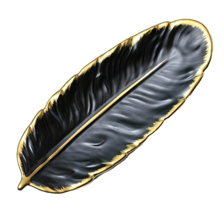 UDIYO Plate Exquisite Plate Stylish Porcelain Creative Feather Shape Food Plate for Home
UDIYO Plate Exquisite Plate Stylish Porcelain Creative Feather Shape Food Plate for Home