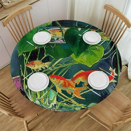 Palnkart Fishbowl Plant Round Table Cover Stain Resistant Washable Indoor Outdoor Tablecloth Kitchen Dining Wedding Parties Outdoor Fitted 100% Polyester Fiber 31-35
Palnkart Fishbowl Plant Round Table Cover Stain Resistant Washable Indoor Outdoor Tablecloth Kitchen Dining Wedding Parties Outdoor Fitted 100% Polyester Fiber 31-35