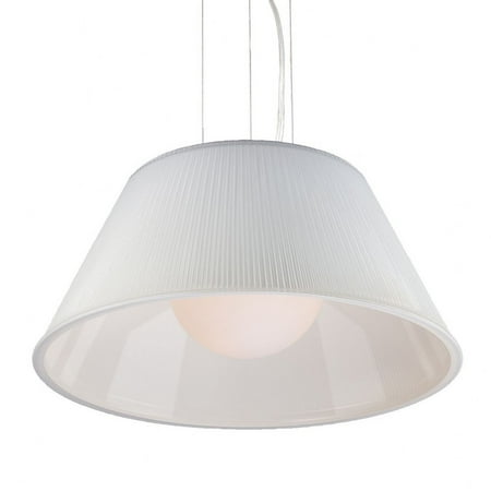 1 Light Large Pendant 19.5 inches Wide By 9 inches High-Chrome Finish-Opal White Glass Color Bailey Street Home 79-Bel-981796 
1 Light Large Pendant 19.5 inches Wide By 9 inches High-Chrome Finish-Opal White Glass Color Bailey Street Home 79-Bel-981796