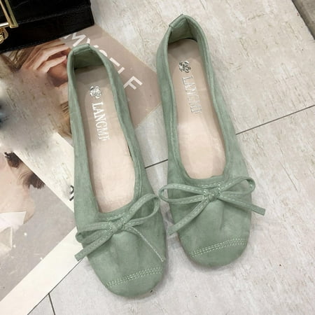 Summer Shoes for Women Summer Sandals Comfortable Sandals Flats for WomenWomen s Suede Bow Shallow Mouth Soft Sole Round Toe Casual ShoesGreen39
Summer Shoes for Women Summer Sandals Comfortable Sandals Flats for WomenWomen s Suede Bow Shallow Mouth Soft Sole Round Toe Casual ShoesGreen39