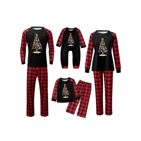 Family Matching Christmas Pajamas Set Cat Tree Top Long Plaid Pants Pjs Mom Dad Kids Baby Outfits Sleepwear
Family Matching Christmas Pajamas Set Cat Tree Top Long Plaid Pants Pjs Mom Dad Kids Baby Outfits Sleepwear