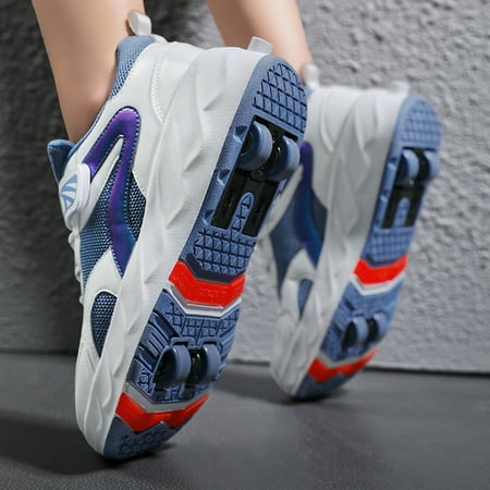 Four-wheeled Running Shoes With Solid Sole Double-wheeled Skate Shoes With Wheeled Shoes Mesh Boys And Girls Shoes Stable
Four-wheeled Running Shoes With Solid Sole Double-wheeled Skate Shoes With Wheeled Shoes Mesh Boys And Girls Shoes Stable