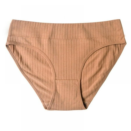 Baywell Women s Seamless Underwear Cotton Panties for Women Bikini Underwear Hipster Underpants Stripe Briefs Brown 99-176lbs
Baywell Women s Seamless Underwear Cotton Panties for Women Bikini Underwear Hipster Underpants Stripe Briefs Brown 99-176lbs