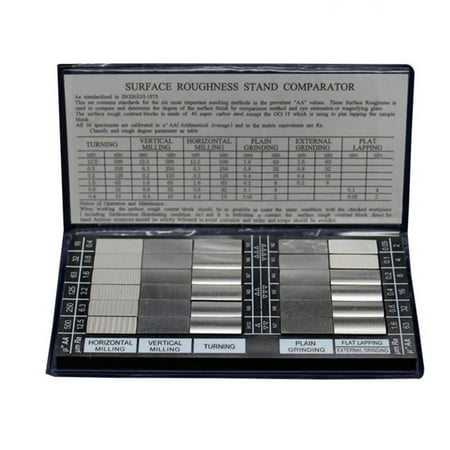 Surface Roughness Comparison Sample Block Ra0.05-12.5mm Roughness Sample Block