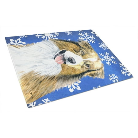 Carolines Treasures SC9397LCB Australian Shepherd Winter Snowflakes Holiday Glass Cutting Board - Large
Carolines Treasures SC9397LCB Australian Shepherd Winter Snowflakes Holiday Glass Cutting Board - Large