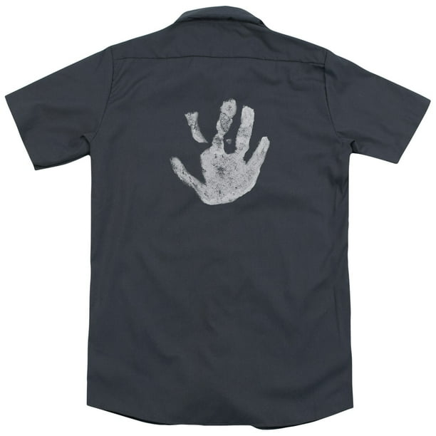 The Lord of the Rings White Hand (Back Print) Mens Work Shirt