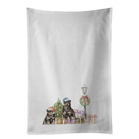 Rottweiler Adult and Puppy with Christmas Wonderland White Kitchen Towel Set of 2 19 in x 28 in
Rottweiler Adult and Puppy with Christmas Wonderland White Kitchen Towel Set of 2 19 in x 28 in