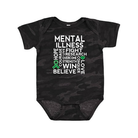 Inktastic Mental Illness Awareness Support Gift Baby Boy or Baby Girl Bodysuit