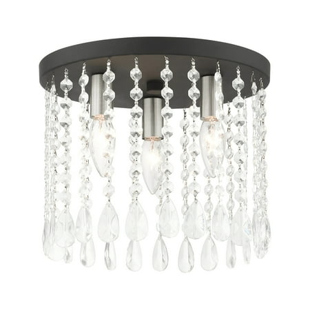 Livex Lighting 51067 Elizabeth 3 Light 11 Wide Flush Mount Ceiling Fixture - Black
Livex Lighting 51067 Elizabeth 3 Light 11 Wide Flush Mount Ceiling Fixture - Black
