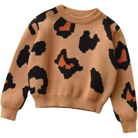 PIKADINGNIS Toddler Baby Girls Knit Sweater Leopard Print Long Sleeve Crewneck Knitwear Pullover Tops Warm Fall Winter Clothes
PIKADINGNIS Toddler Baby Girls Knit Sweater Leopard Print Long Sleeve Crewneck Knitwear Pullover Tops Warm Fall Winter Clothes