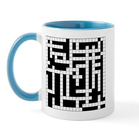 CafePress - Crossword Puzzle Mug - 11 oz Ceramic Mug - Novelty Coffee Tea Cup